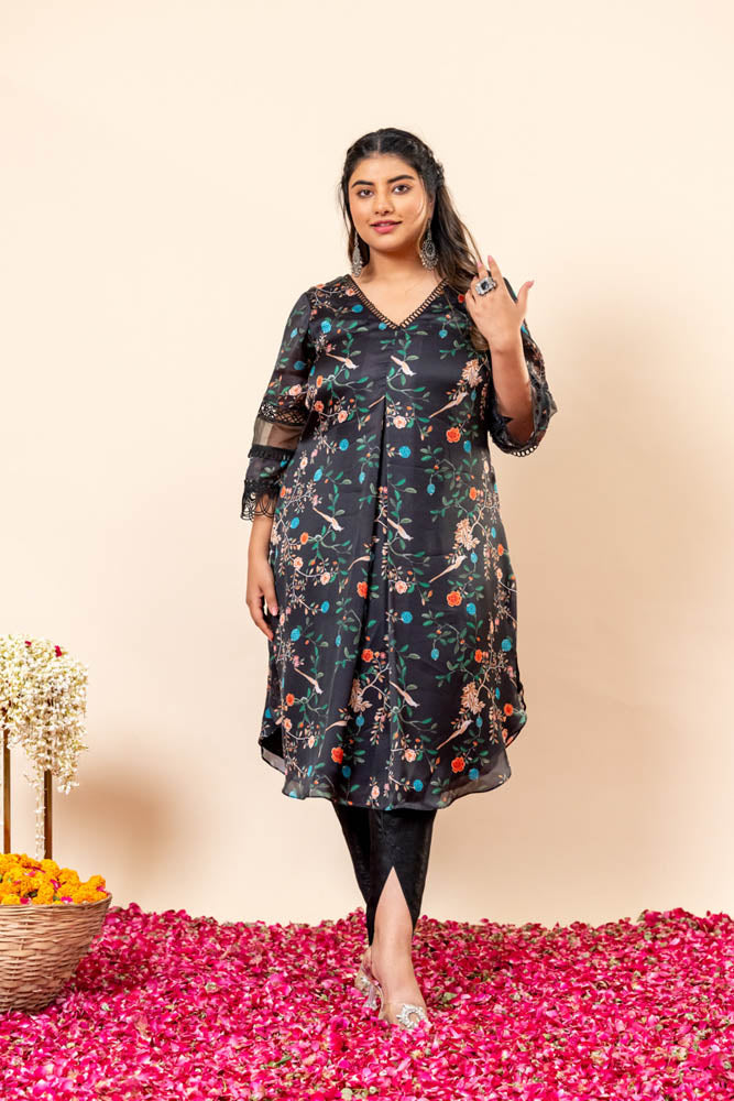 Shop Kurti with Tulip Pants Set Online Plus Size - Mamicha