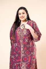 Shahtoot Printed Long Kurta Co-Ord Set