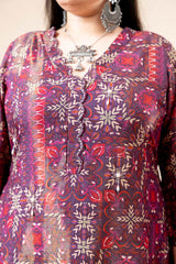 Shahtoot Printed Long Kurta Co-Ord Set