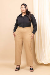Pioneering Workwear Tummy Shaper Pants With Pockets