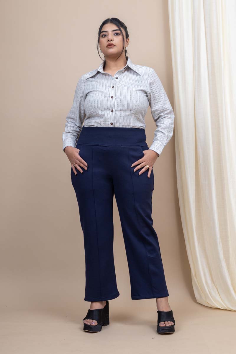 plus size ankle length pants 