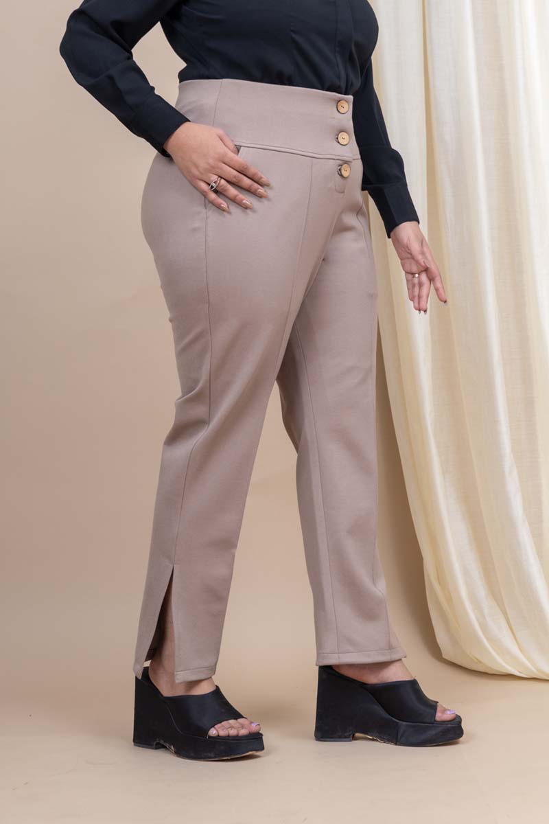 high waist formal trousers for ladies