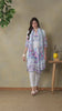 Sky Blue Amaya Straight Suit Set