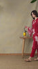 Maroon Arzo Straight Suit Set