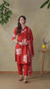 Orange Zoya Straight Suit Set