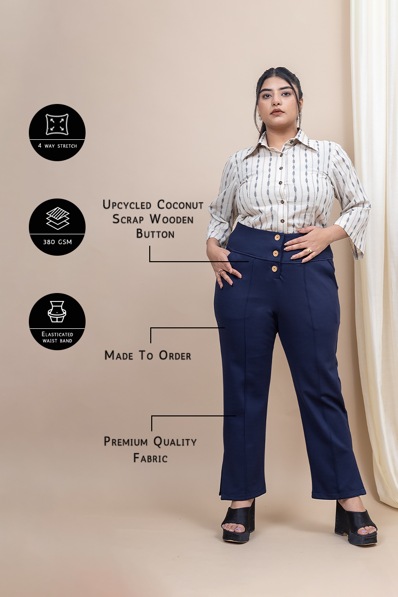 long high waist pants for ladies